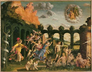 Minerva che caccia i vizi dal Giardino della Virtù